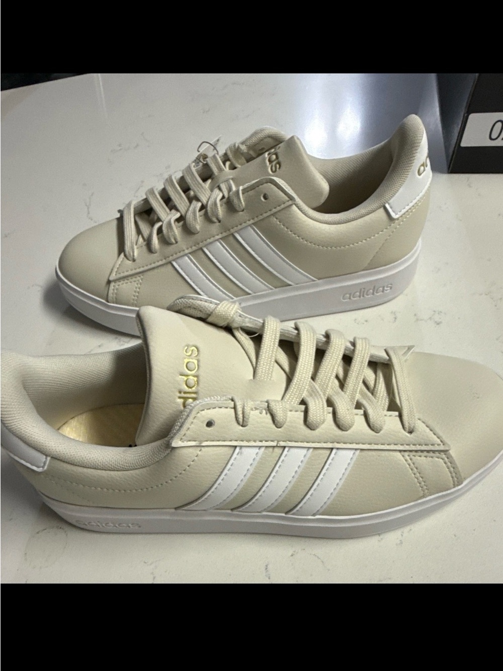 Adidas Grand Court 2.0 Alumina Beige Sneakers Size W7.5 / M6.5